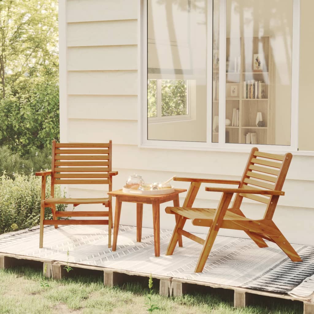 vidaXL Garden Chair | Brown | Solid acacia wood | Standard | Durable