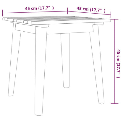 vidaXL Bistro Set | Brown | Solid acacia wood | Medium |  Collapsible