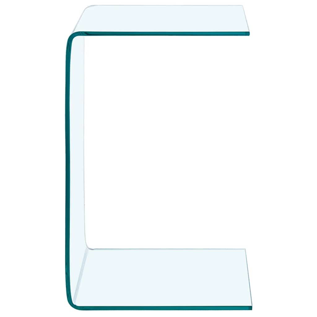 vidaXL Side Table | Clear | Tempered glass | 40x40x60 cm | Tough | Side Table