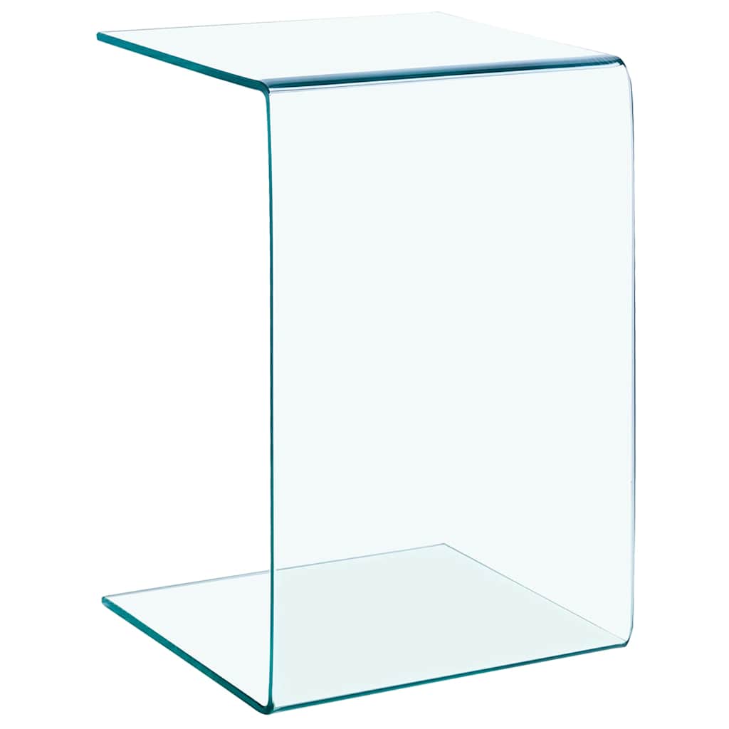 vidaXL Side Table 40x40x60 cm Tempered Glass