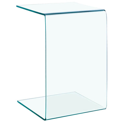 vidaXL Side Table 40x40x60 cm Tempered Glass