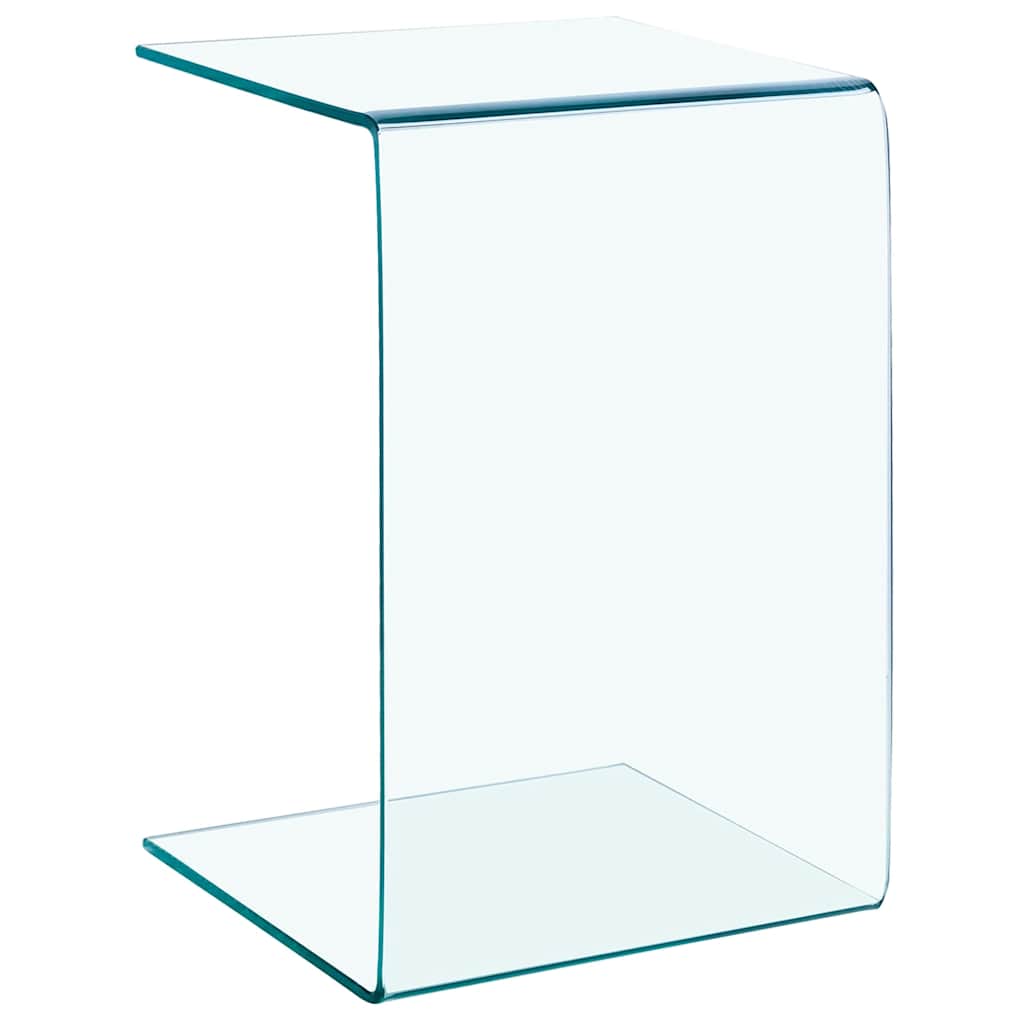 vidaXL Side Table | Clear | Tempered glass | 40x40x60 cm | Tough | Side Table