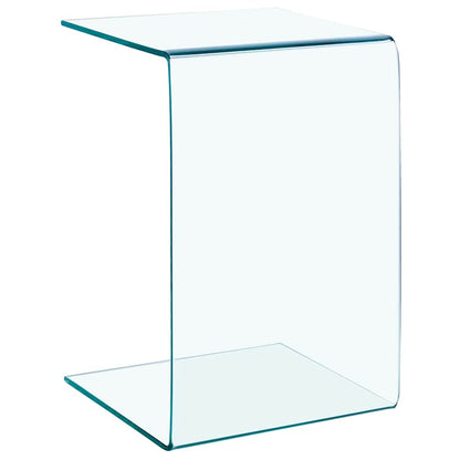 vidaXL Side Table | Clear | Tempered glass | 40x40x60 cm | Tough | Side Table