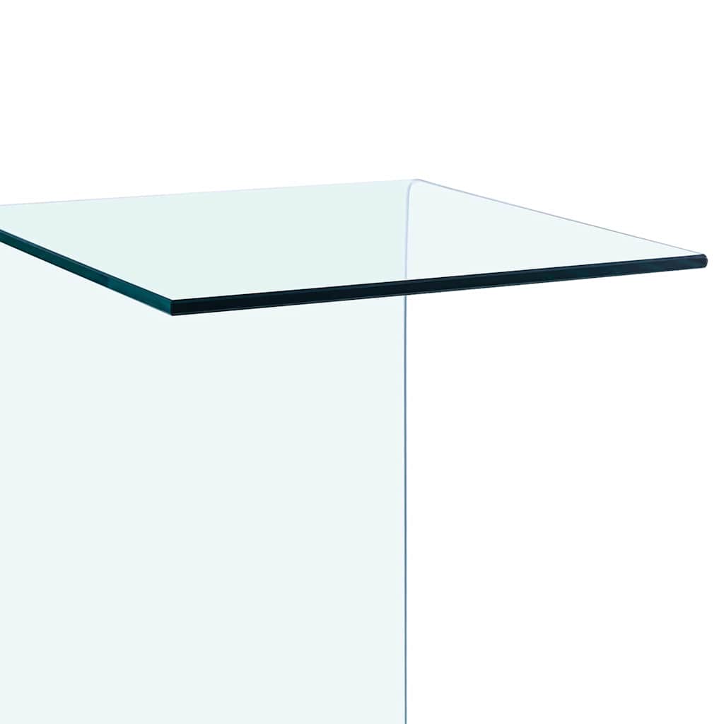 vidaXL Side Table | Clear | Tempered glass | 40x40x60 cm | Tough | Side Table