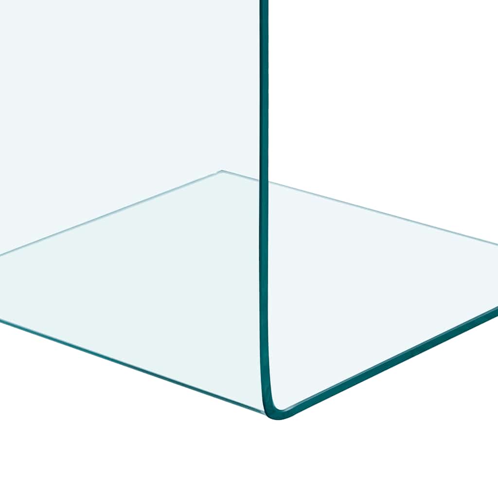 vidaXL Side Table | Clear | Tempered glass | 40x40x60 cm | Tough | Side Table