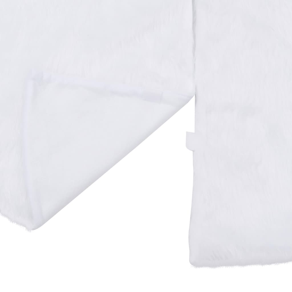 vidaXL Christmas Tree Skirt White 90 cm Faux Fur