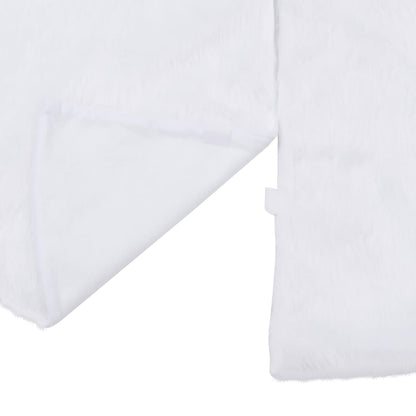 vidaXL Christmas Tree Skirt White 150 cm Faux Fur