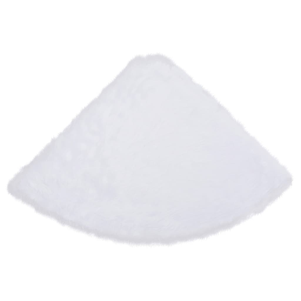 vidaXL Christmas Tree Skirt White 150 cm Faux Fur