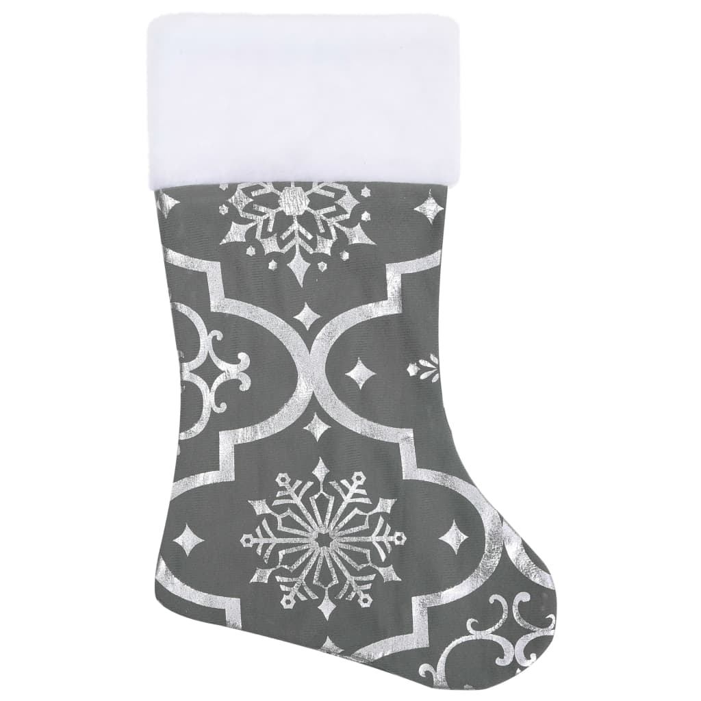 vidaXL Christmas Tree Skirt | Grey | Polyester | Large | Collapsible