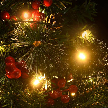 vidaXL Artificial Pathway Pre-lit Christmas Tree 2 pcs 76 cm PVC