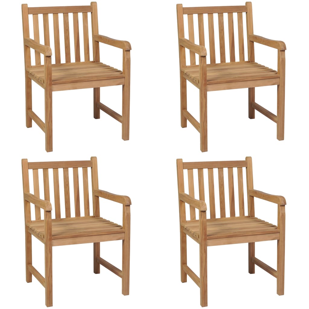 vidaXL Outdoor Chair | Set of 4 | Brown