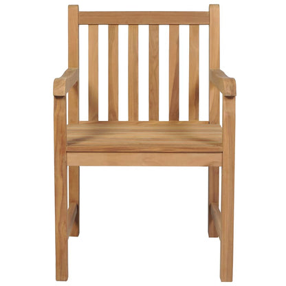 vidaXL Outdoor Chair | Set of 8 | Brown | Solid teak wood | Medium | Durable