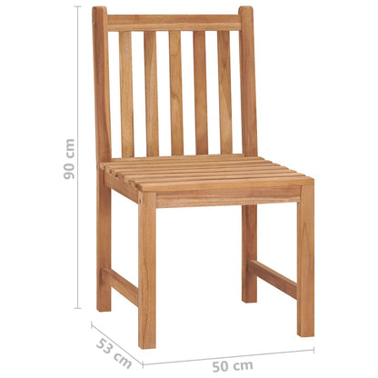 vidaXL Garden Chairs 8 pcs Solid Teak Wood