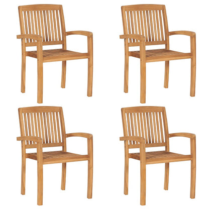 vidaXL Garden Dining Set | Natural Teak | Solid teak wood | Standard