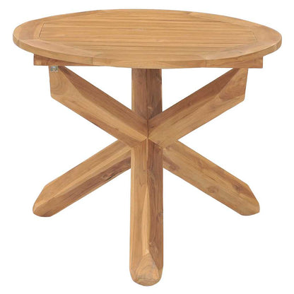 vidaXL Garden Dining Set | Natural Teak | Solid teak wood | Standard