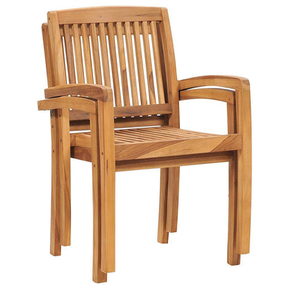 vidaXL 5 Piece Garden Dining Set Solid Wood Teak