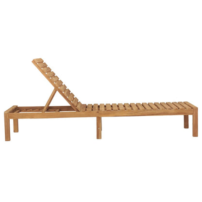vidaXL Sun Lounger | Set of 2 | Teak | Solid Teak Wood | 200cm long