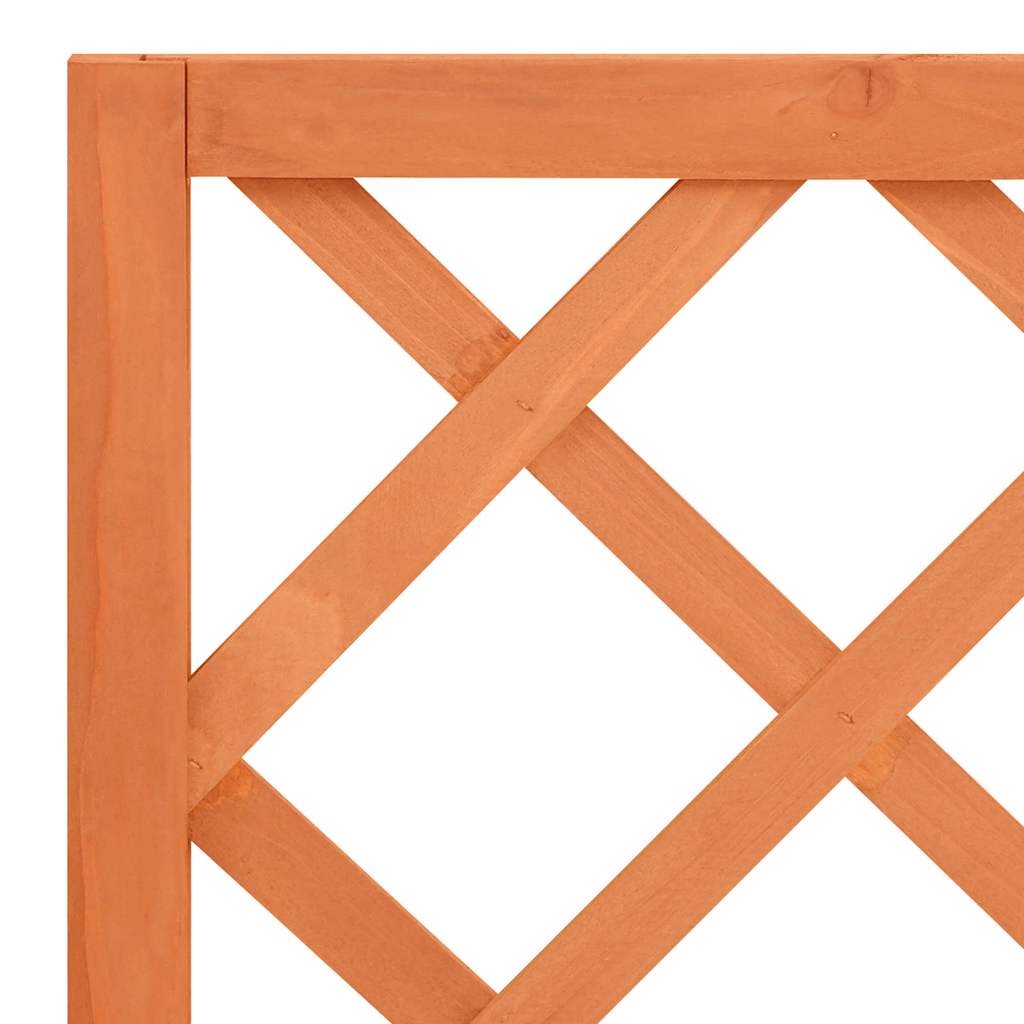 vidaXL Planter with Trellis Brown 70x30x135 cm Solid Wood Fir