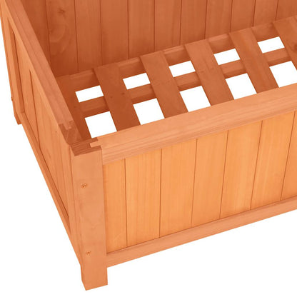 vidaXL Garden Trellis Planter Brown 70x30x135 cm Solid Firwood