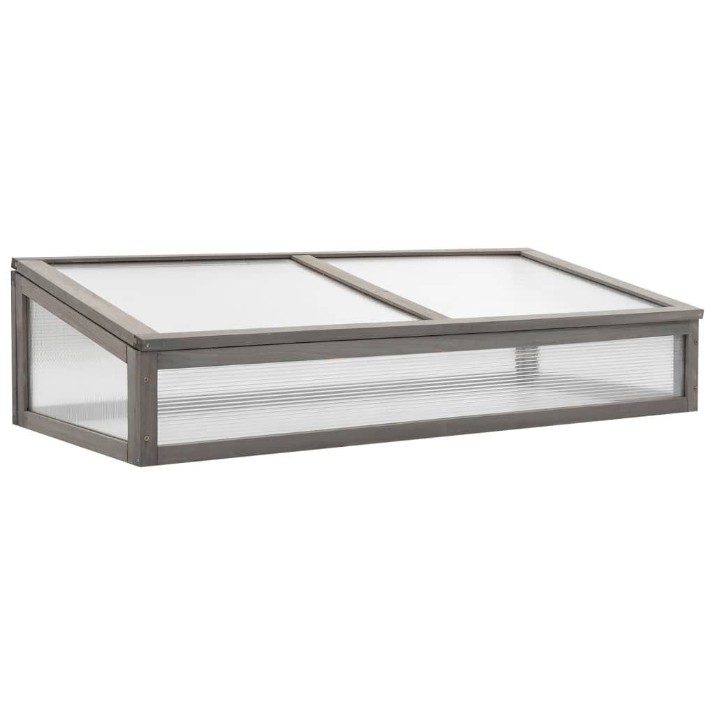 vidaXL Raised Bed | Grey | Solid fir wood | 110 x 54 x 120 cm | Raised Bed