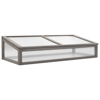 vidaXL Raised Bed | Grey | Solid fir wood | 110 x 54 x 120 cm | Raised Bed