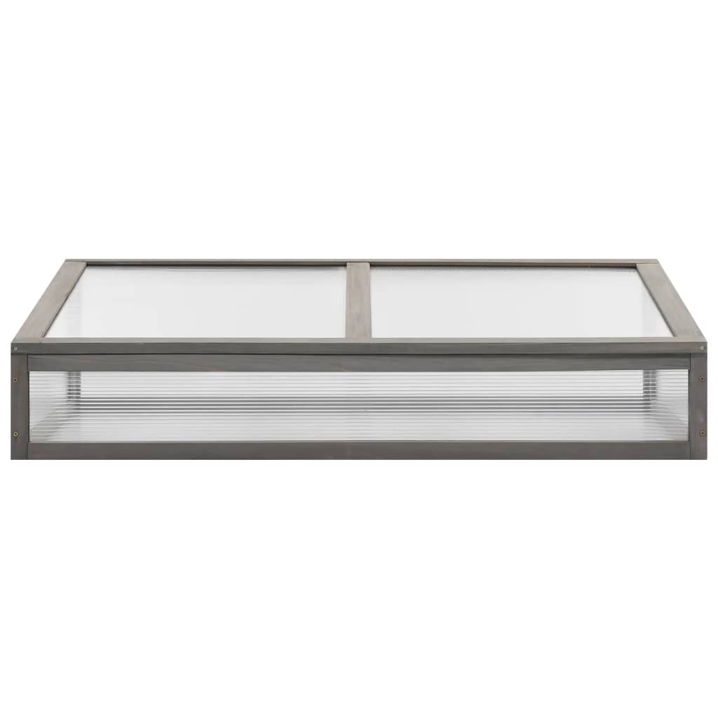 vidaXL Raised Bed | Grey | Solid fir wood | 110 x 54 x 120 cm | Raised Bed