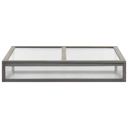 vidaXL Raised Bed | Grey | Solid fir wood | 110 x 54 x 120 cm | Raised Bed