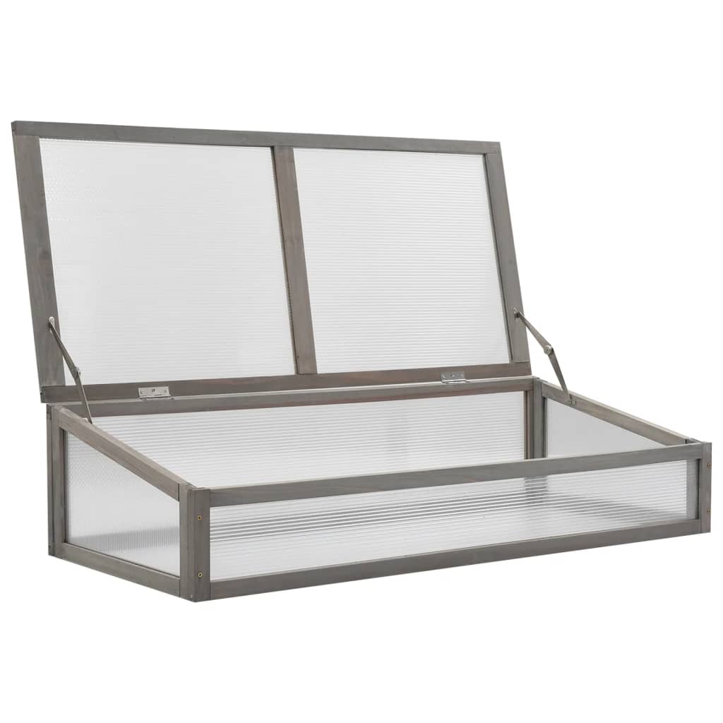 vidaXL Raised Bed | Grey | Solid fir wood | 110 x 54 x 120 cm | Raised Bed