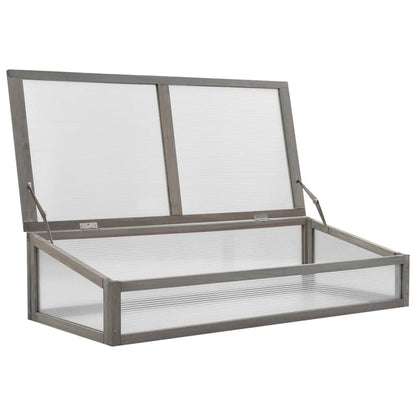 vidaXL Raised Bed | Grey | Solid fir wood | 110 x 54 x 120 cm | Raised Bed