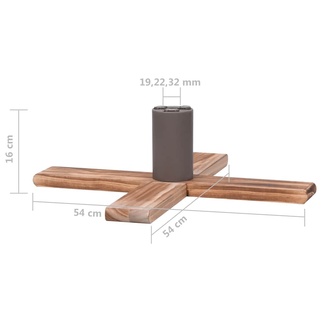 331308 vidaXL Christmas Tree Stand 54x54x16 cm