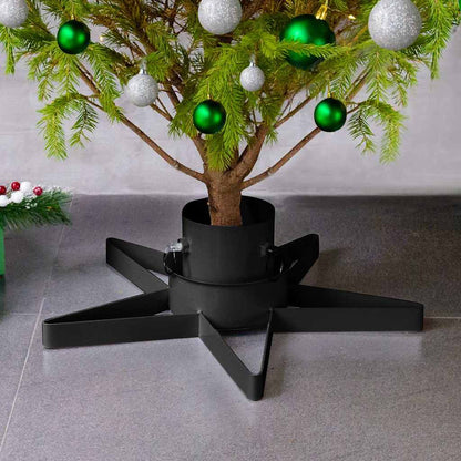 vidaXL Christmas Tree Stand | Black | Metal | Medium | Christmas Tree Stand