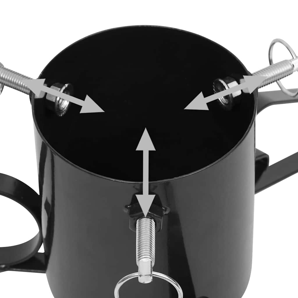 331319 vidaXL Christmas Tree Stand Black 58x58x21 cm