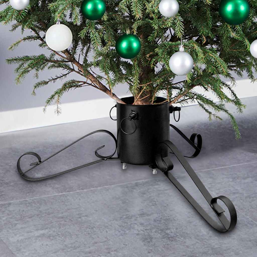 331319 vidaXL Christmas Tree Stand Black 58x58x21 cm