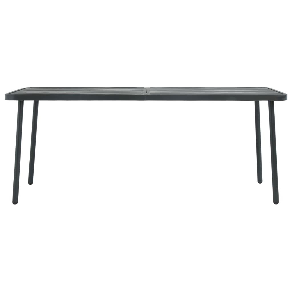 vidaXL Dining Set | Dark grey | Steel with e-coated and powder-coated finish