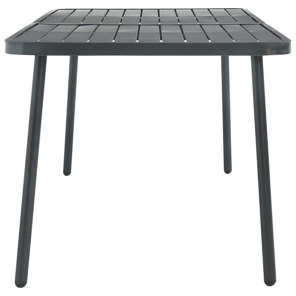 vidaXL Dining Set | Dark grey | Steel with e-coated and powder-coated finish