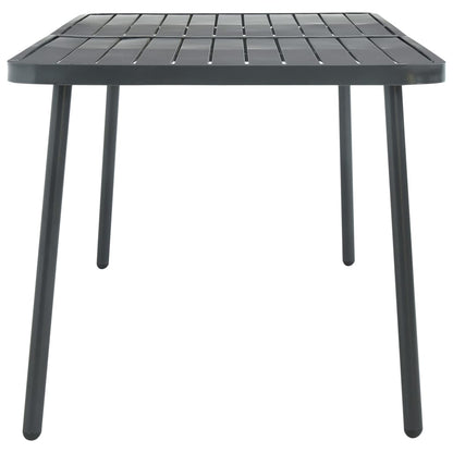 vidaXL Dining Set | Dark grey | Steel with e-coated and powder-coated finish
