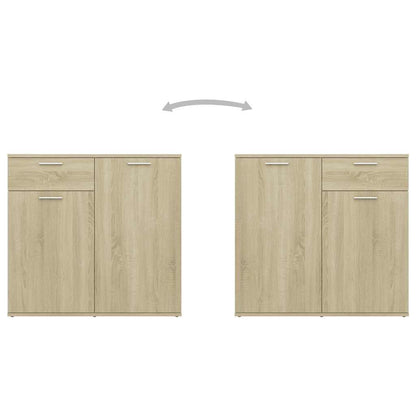 vidaXL Sideboard Sonoma Oak 160x36x75 cm Engineered Wood
