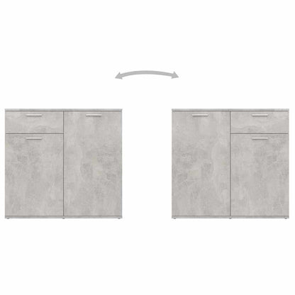 vidaXL Sideboard Concrete Grey 160x36x75 cm Engineered Wood