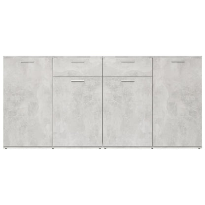 vidaXL Sideboard Concrete Grey 160x36x75 cm Engineered Wood