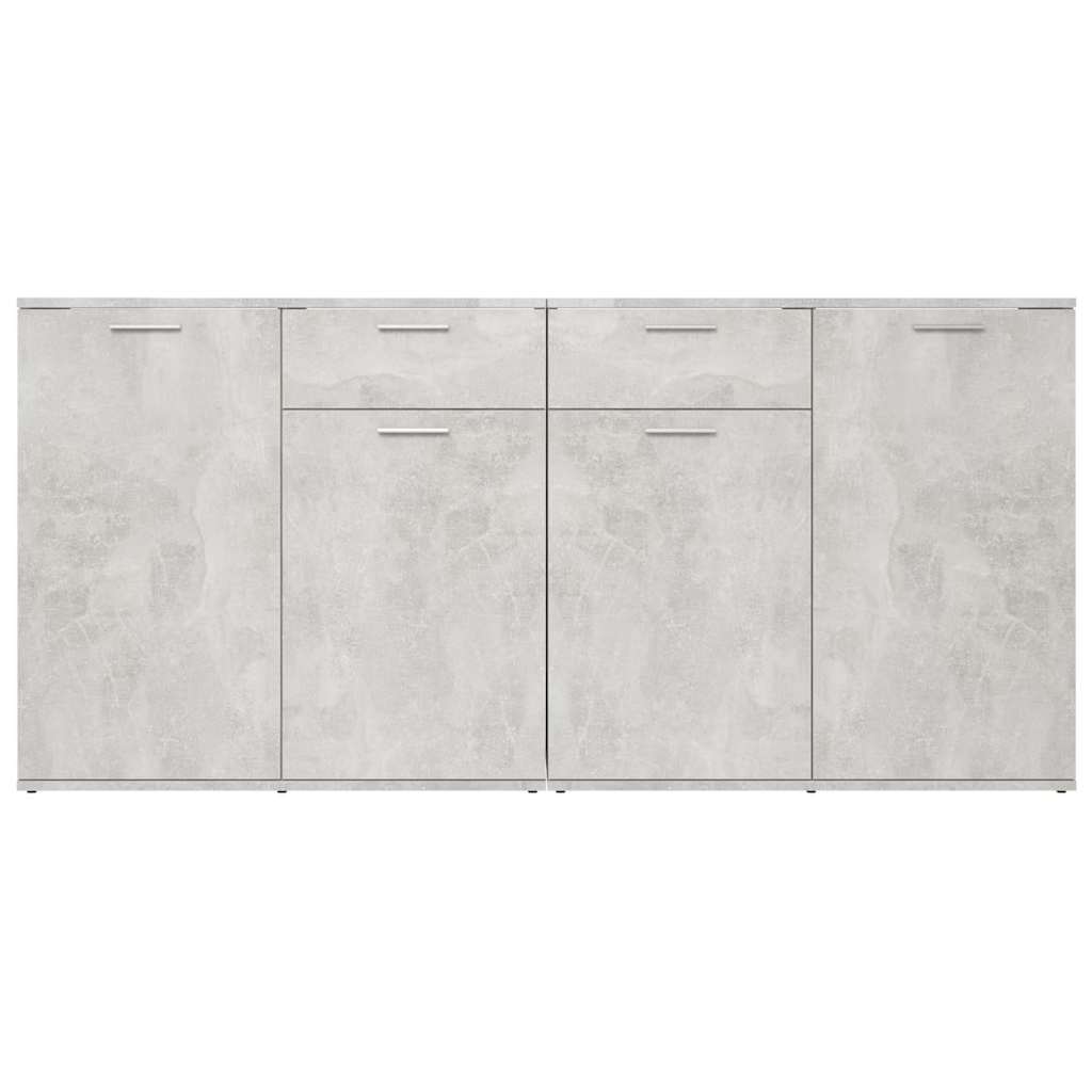 vidaXL Sideboard Concrete Grey 160x36x75 cm Engineered Wood