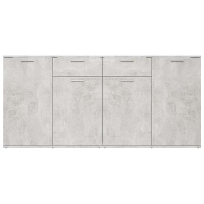 vidaXL Sideboard Concrete Grey 160x36x75 cm Engineered Wood