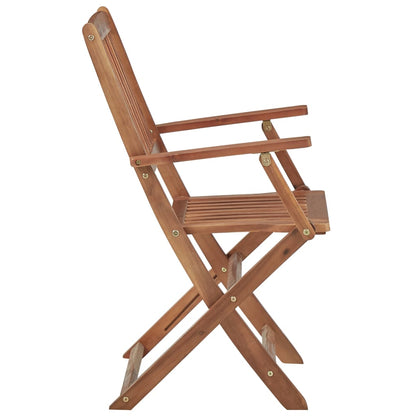 vidaXL Outdoor Chair | Set of 6 | Natural wood | Solid acacia wood | Medium