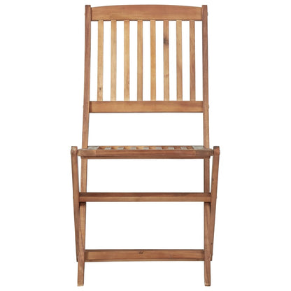 vidaXL Folding Outdoor Chair | Set of 6 | Natural Wood | Solid Acacia Wood