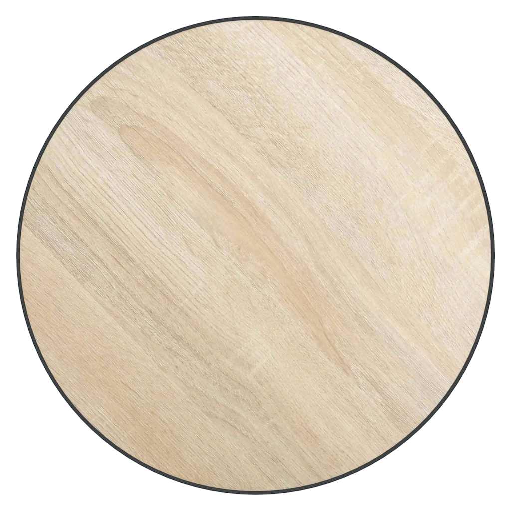 vidaXL Tea Table Sonoma Oak Ø35 cm MDF