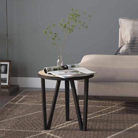 331666 vidaXL Tea Table Sonoma Oak Ø35 cm MDF
