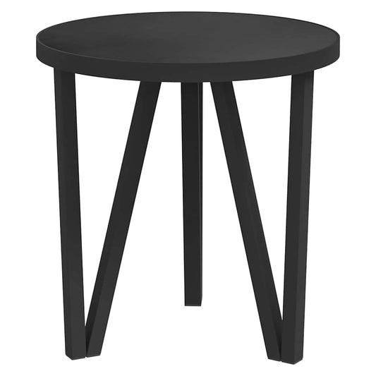 331667 vidaXL Tea Table Black Ø35 cm MDF