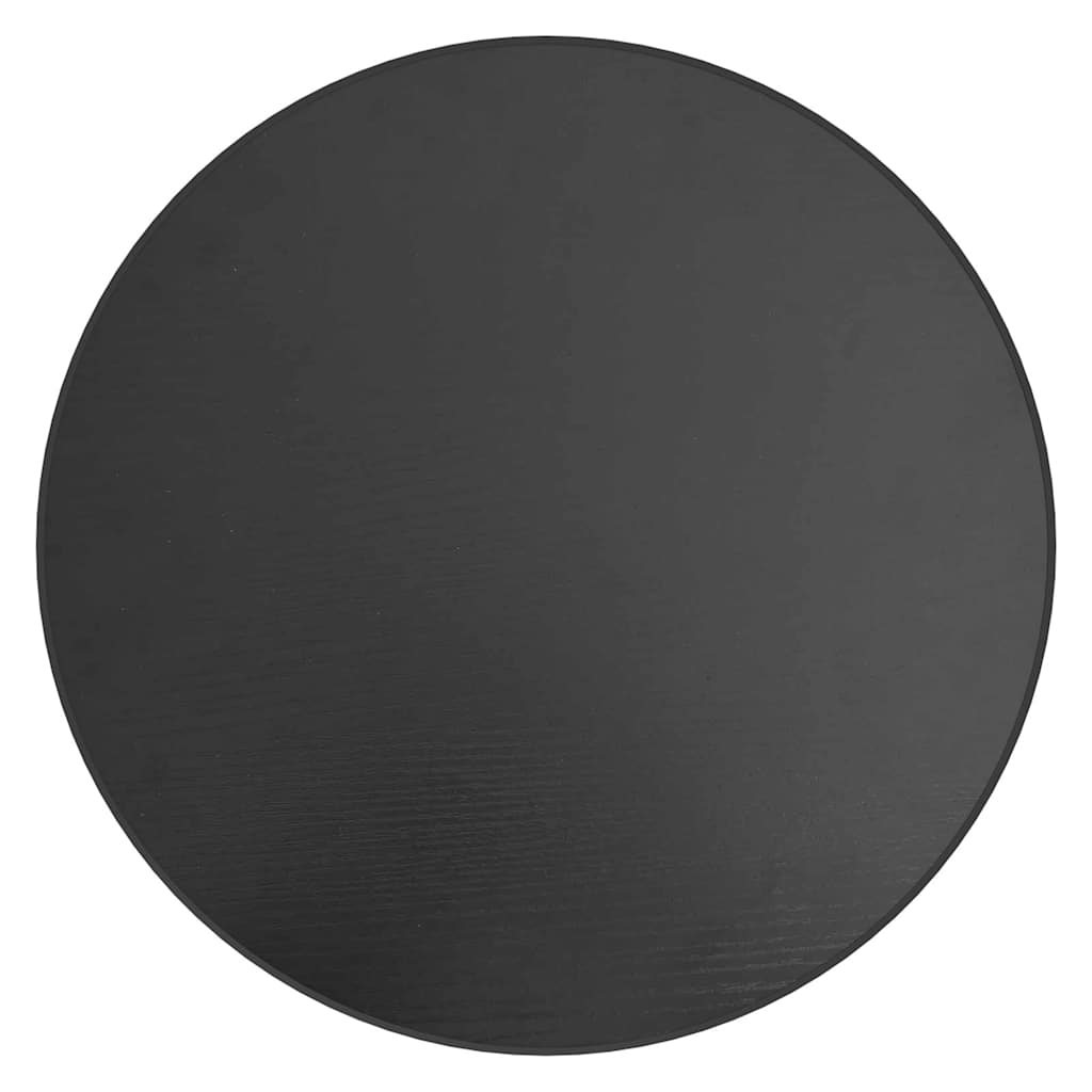 331667 vidaXL Tea Table Black Ø35 cm MDF