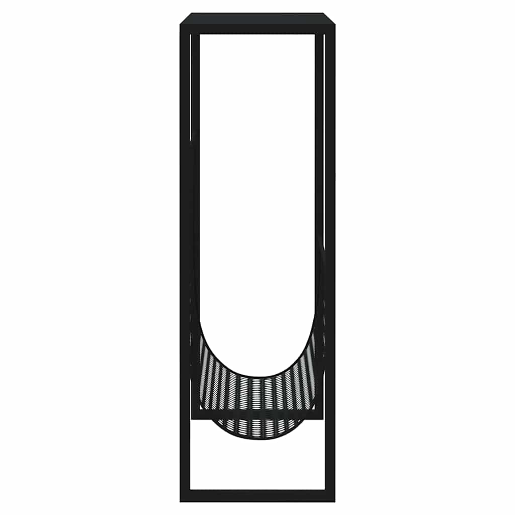331668 vidaXL Magazine Rack Black 35x15x45 cm Steel