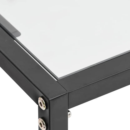 vidaXL Console Table Transparent 160x35x75,5cm Tempered Glass