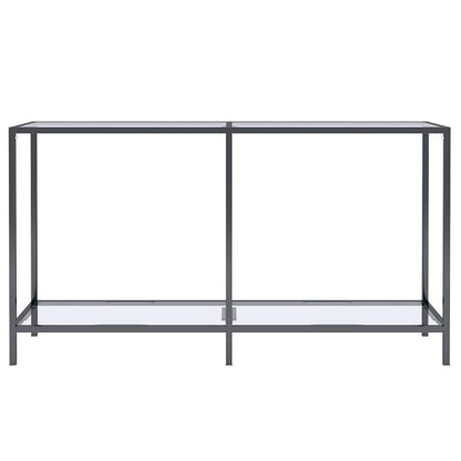 331694 vidaXL Console Table Transparent 140x35x75,5 cm Tempered Glass
